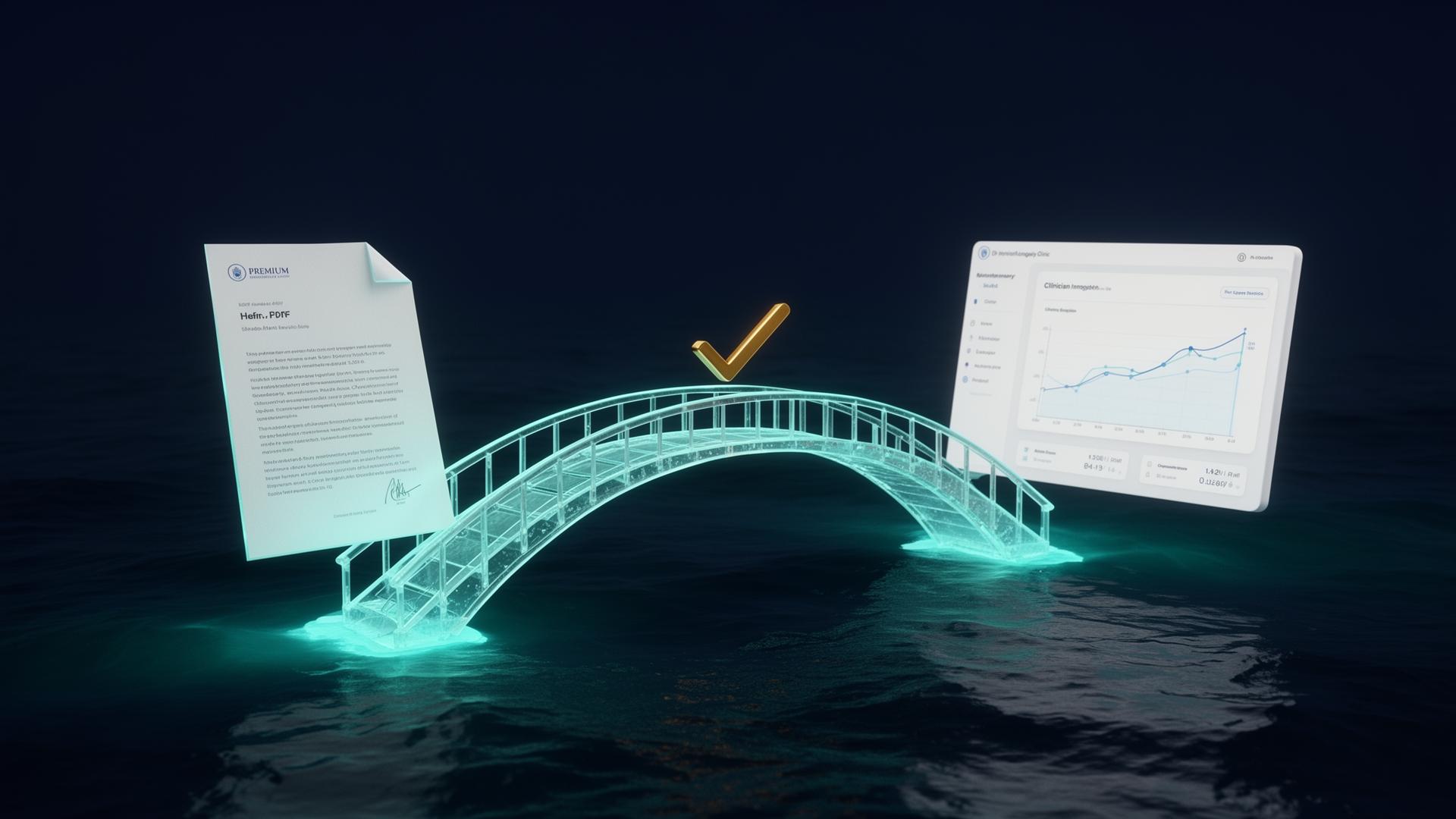 VitaBridge AI bridges medical reports and clinician-approved action plans